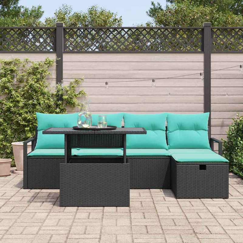 Ensemble de canapé de jardin avec coussin 6 pièces vidaXL