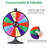 WinSpin Heavy Duty Prize Wheel Dual Use Adjustable Tabletop and Floor Stand Fortune Wheel-104867790
