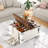 35.4" Farmhouse Lift Top Coffee Table, Square Wood Center Table With Charging Station, Rustic Lift Tabletop Dining Table with Large Hidden Compartment for Home Living Room-557381376