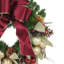 Burgundy And Gold Holiday Wreath