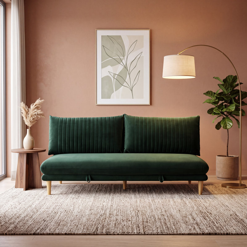 Maya Sofa Bed, Velvety - Hunter Green