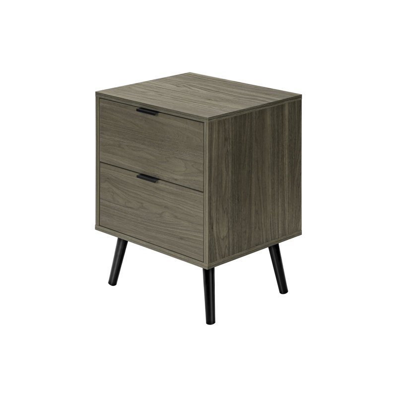 Table d'appoint moderne et grise avec tiroir de rangement pour chambre à coucher et salon | Idée de cadeau, Gris