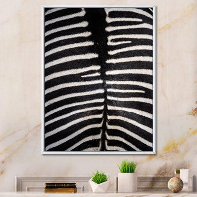 Peau de zèbre - reproduction de cadre photo sur toile