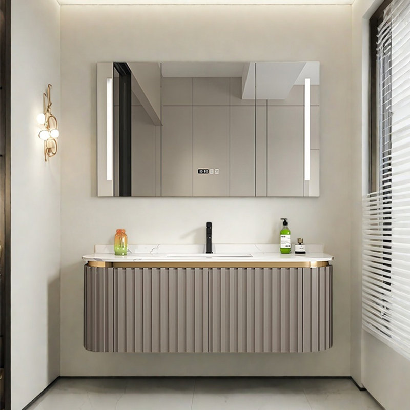 Armoire de salle de bain simple et moderne