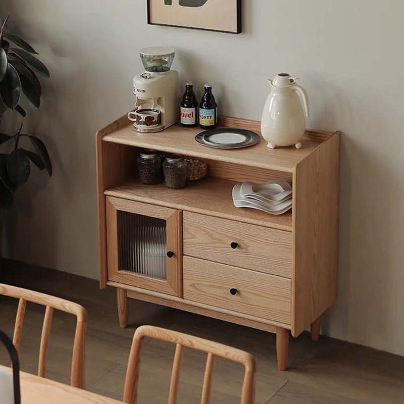 Armoire d'appoint intégrée à rangement simple, Burlywood