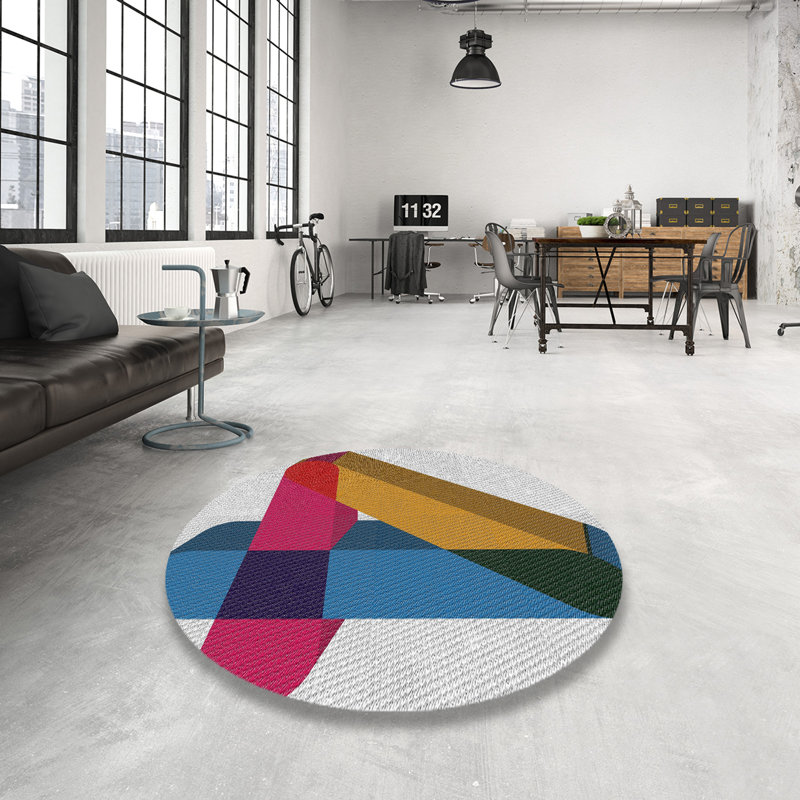 Tapis en laine, Rond 4 pi