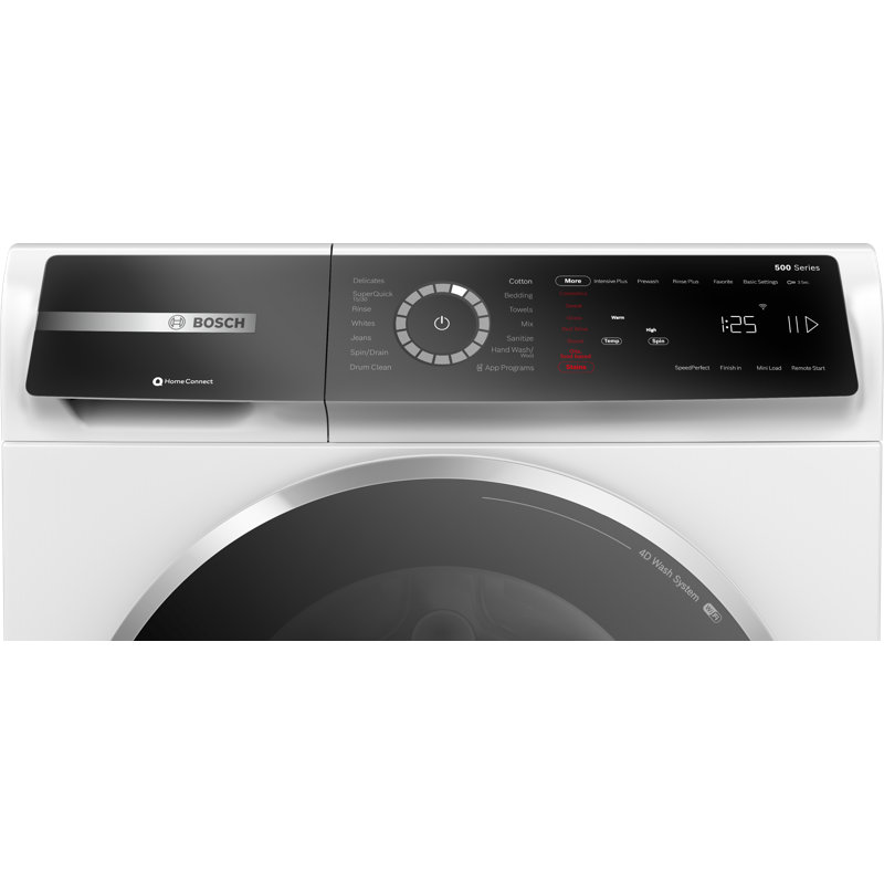 800 Series Bosch 2.4-Cu. Feet High Efficiency Stackable Smart Front-Load Washer ( White ) ENERGY STAR