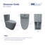 Toilette moderne une pièce à cuve allongée à double chasse 1,1 / 1,6 GPF en gris anthracite Reno (siège inclus)-97648760