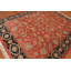 Tapis en laine orange/noir 7 pi 10 po x 10 pi 4 po one-of-kind à la main noué la Ellerbee
