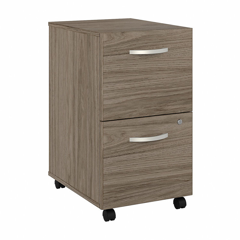 Kaneki 16'' Wide 2 -Drawer Mobile File Cabinet, Modern Hickory