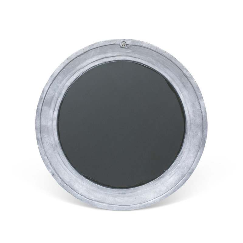 Round Pewter Wall Mirror