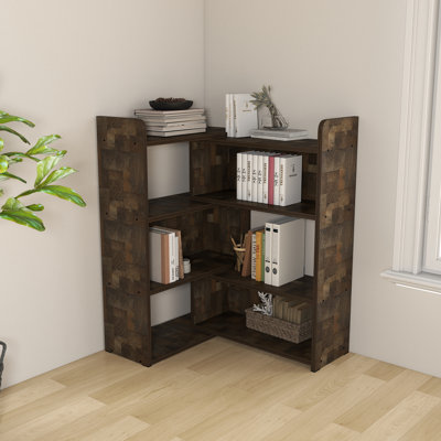 Bibliothèque rétractable moderne à 3 niveaux, étagère de rangement et de présentation multicouche
