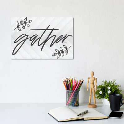 Gather 1 Piece Wrapped Canvas Wall Art