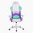 Gaming Chair With Polyurethane, Swivel, Lumbar Support, Adjustable Height, Headrest Included, Wheels