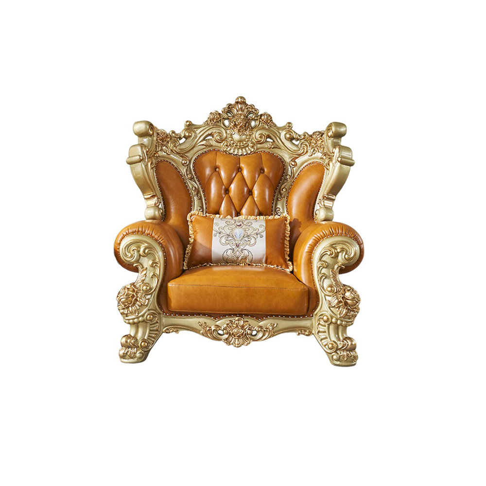 FURNITURE LEISURE, INC. European Leather Highend Living Room Chair