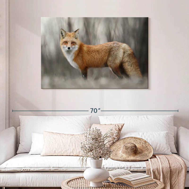 Brampt Charming Red Fox, 30" H x 45" W