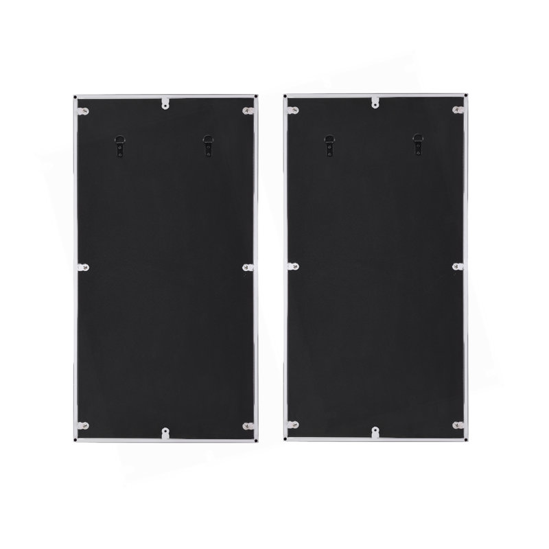 Miroir mural à motif géométrique exquis avec cadre en métal robuste pour un décor élégant