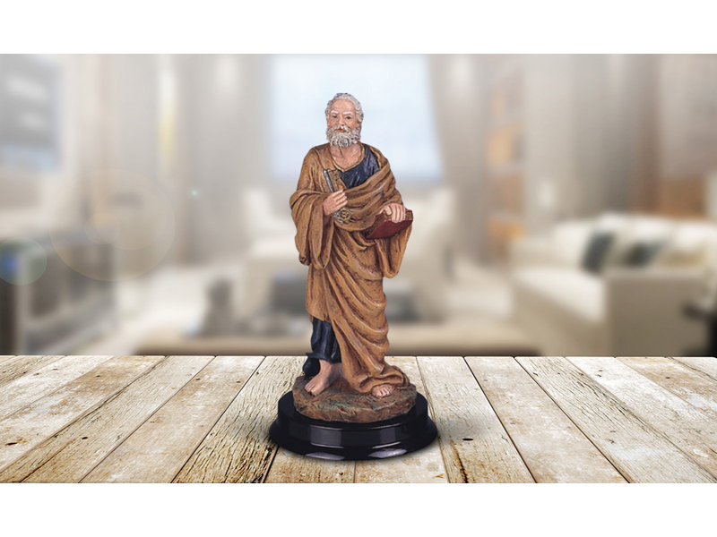 5"H Saint Peter Statue Simon Peter Holy Figurine Religious Decoration