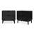 2-drawer Nightstand With Solid Wood Base (set of 2)-204103830