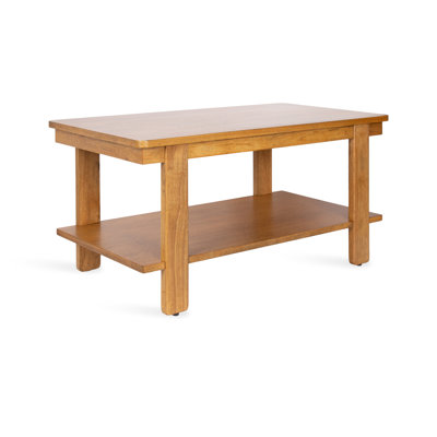 Foxford Tiered Wood Rectangle Coffee Table