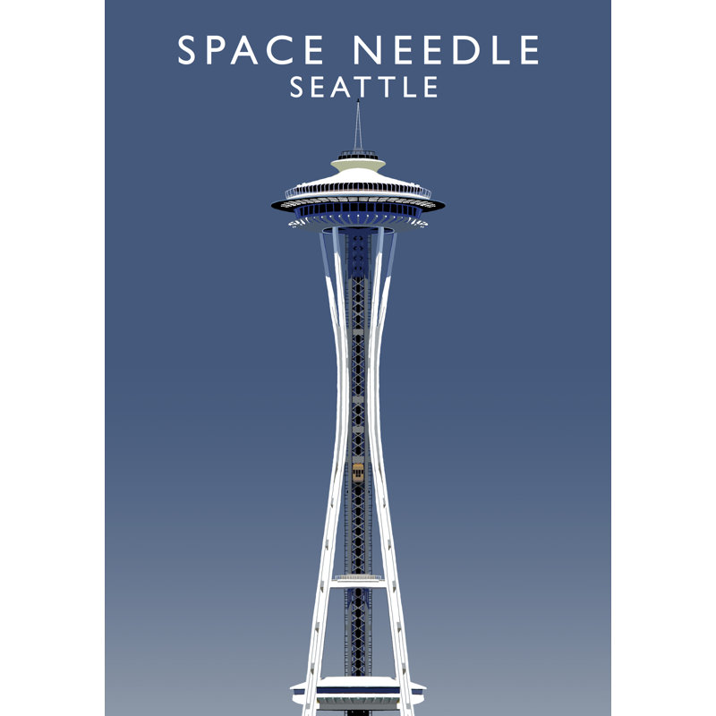'Space Needle' by Richard O'Neil - Print, No Frame, 40 cm H x 30 cm W x 1 cm D