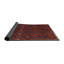 Tapis de zone orange/noir contemporaine Newfane-2088082511