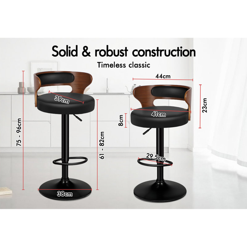 Reppert Swivel Upholstered Adjustable Height Counter Stool