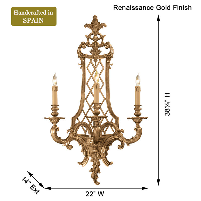 Steel Candle Wall Light