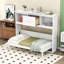 Lit escamotable 1 place en bois avec station de charge et tablettes-458852043