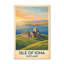 Isle Of Iona, Scotland - Romantic Abbey And Atlantic Light Travel Poster. Giclee Print On Wrapped Canvas. Wall Art, Home Decor - Religious & Cultural Sites, Scotland - Wrapped Canvas Print-252579925
