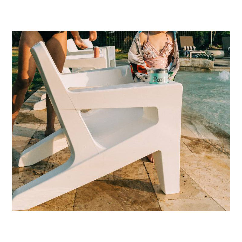 Bask Outdoor Lounge Chair, Highcloud White