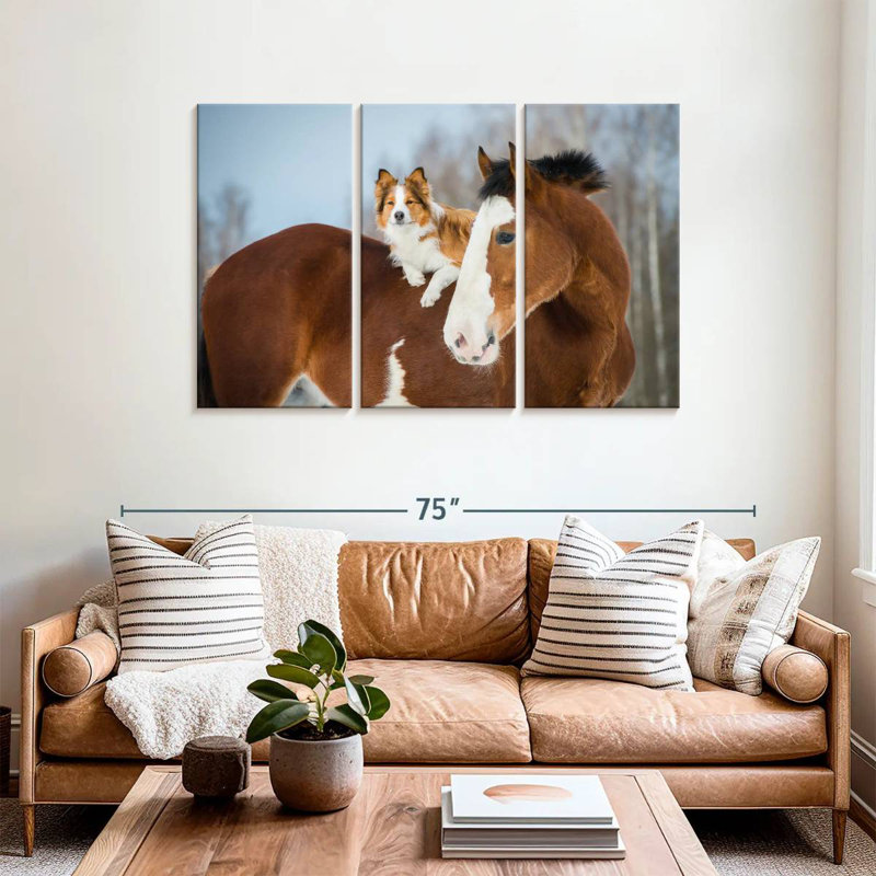 Collie On Horse, 36" H x 57" W