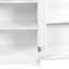Armoire à linge avec portes et tablette, panier à linge inclinable, style autoportant, tablette réglable, blanc