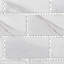 Brique 2 x 4 Statuario en porcelaine mate mat / 18 feuilles / 16,684 pieds carrés / boîte