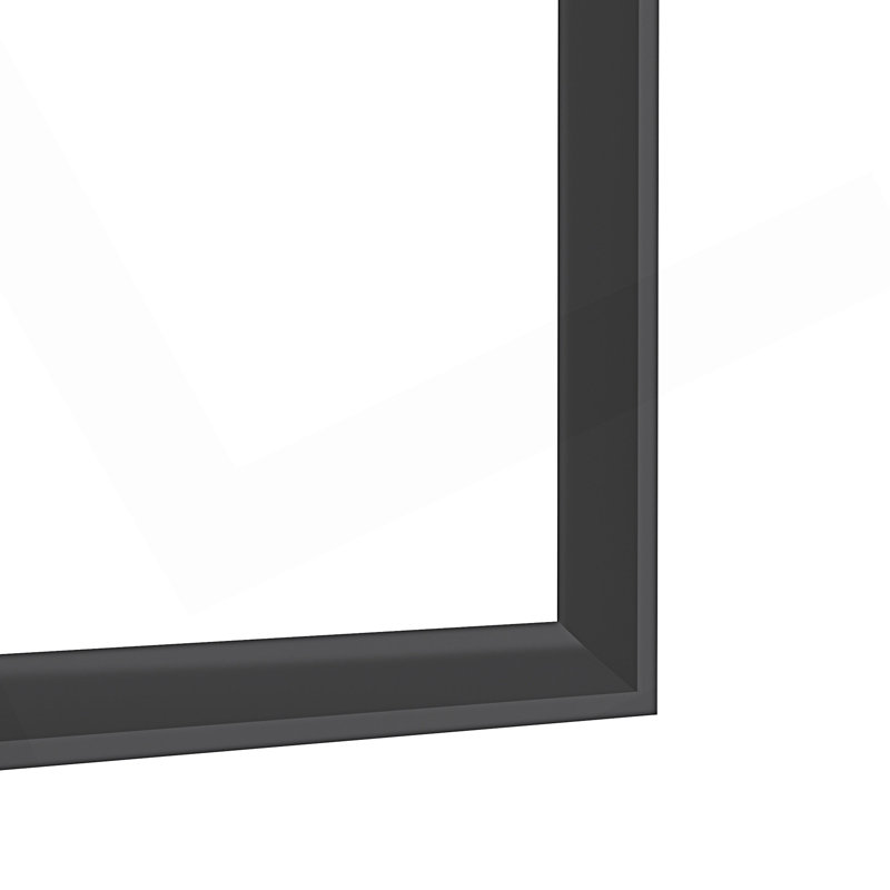 Miroir de salle de bain moderne, 48,05 po x 32,05 po , Noir