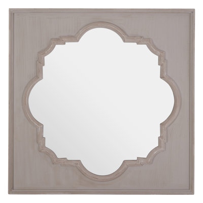 Doorfield Solid Wood Flat Wall Mirror