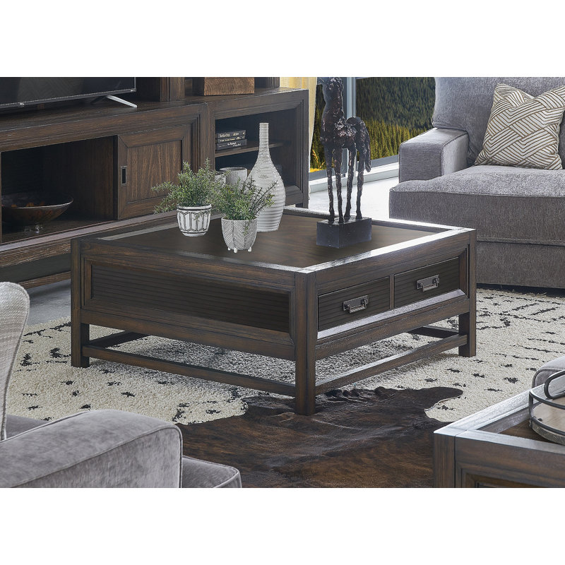 Bridgevine Home Branson 2-drawer Coffee Table, No Assembly Required, Two-Tone Finish