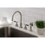 Kingston Brass Kaiser Double-Handle 4-Hole Widespread Kitchen Faucet with Brass Sprayer-51154810