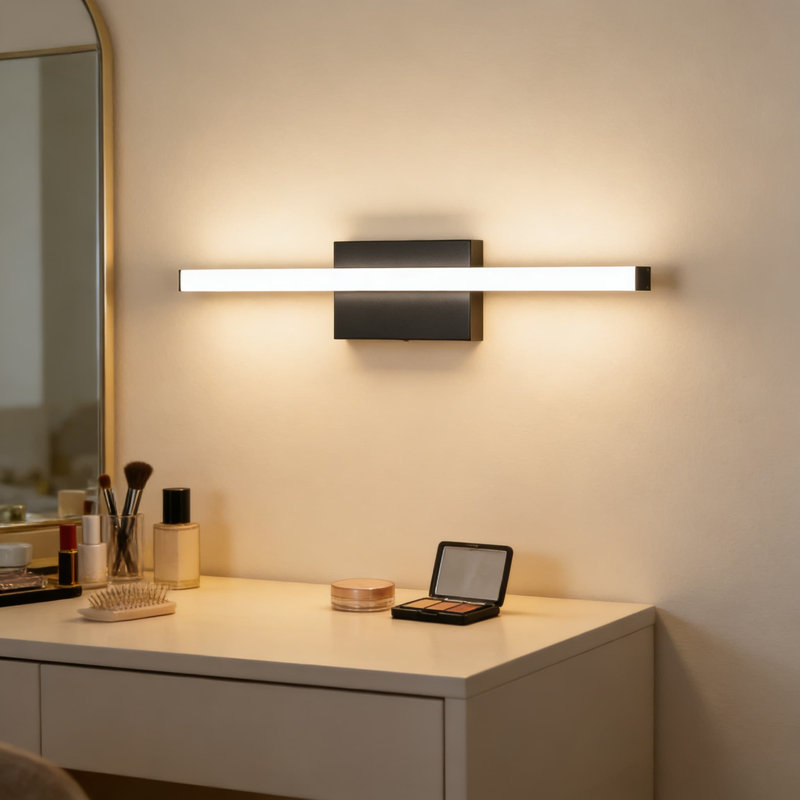 Barre d'éclairage de meuble-lavabo à DEL 24 pouces à intensité variable avec lumière du jour blanc froid 5700K, certifiée ETL, luminaire écoénergétique 24 W