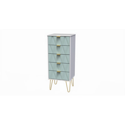 Baturhan 5 Drawer Bedside Cabinet (Ready Assembled)
