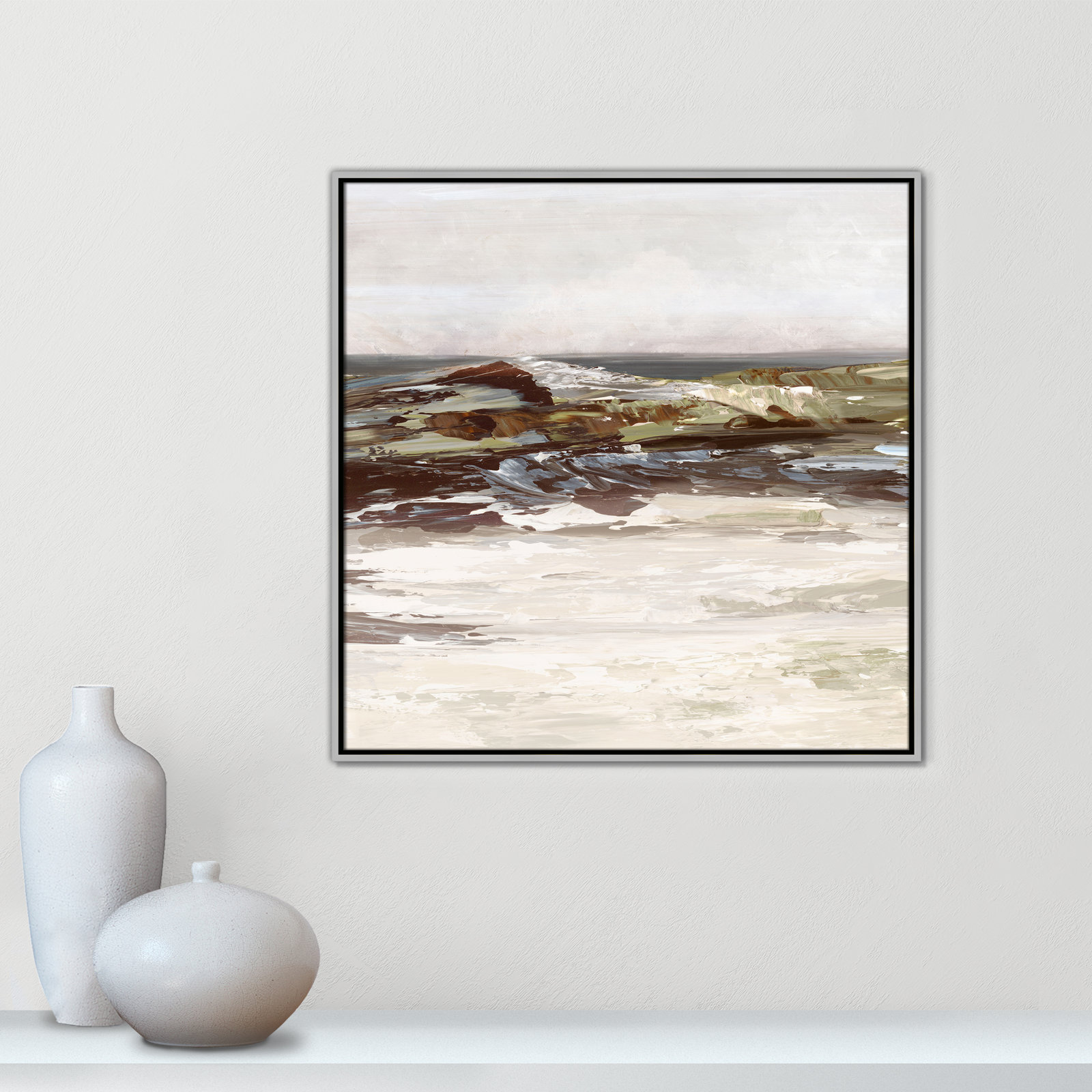 Conan "Stoney Peak" Print, 31.5" H x 31.5" W, Silver