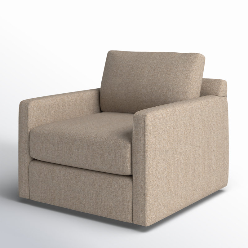 Hampton Upholstered Swivel Armchair
