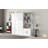  Full Murphy Wall Bed with Multiple Storage Shelves and Built-In Cabinet, White