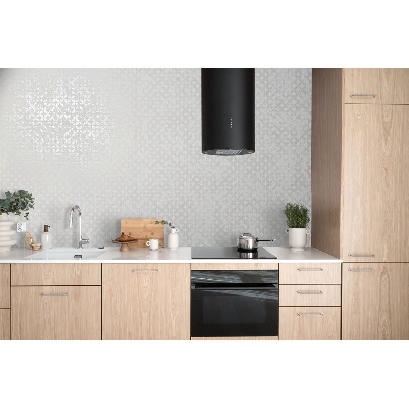 City Romance Abstract Wallpaper, White