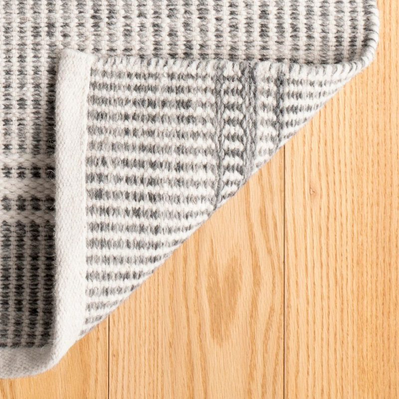 Malta Handwoven Wool Rug, Rectangle 7'6" x 9'6", Gray