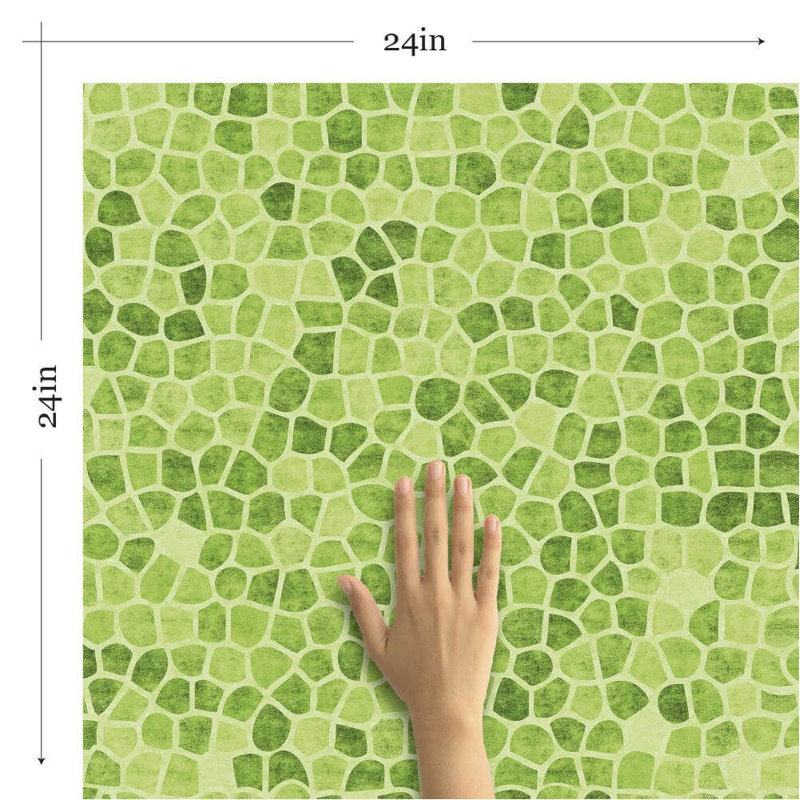 Carreau de papier peint auto-adhésif l 24 po Mosaic, L 102 po x l 24 po