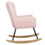 Chaise berçante en tissu Teddy pour la détente et les loisirs-1073569690