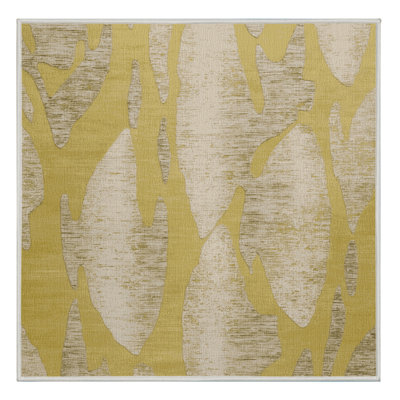 Machine Washable Abstract Beige Area Rug