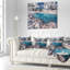 «Amazing Blue Melt Lake in Fog» - Coussin à imprimé paysage-172580756-172580759