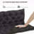 Outsunny Tufted Bench Cushions For Outdoor Furniture, 3-Seater Replacement For Swing Chair, Patio Sofa/Couch, Overstuffed, Includes Backrest
